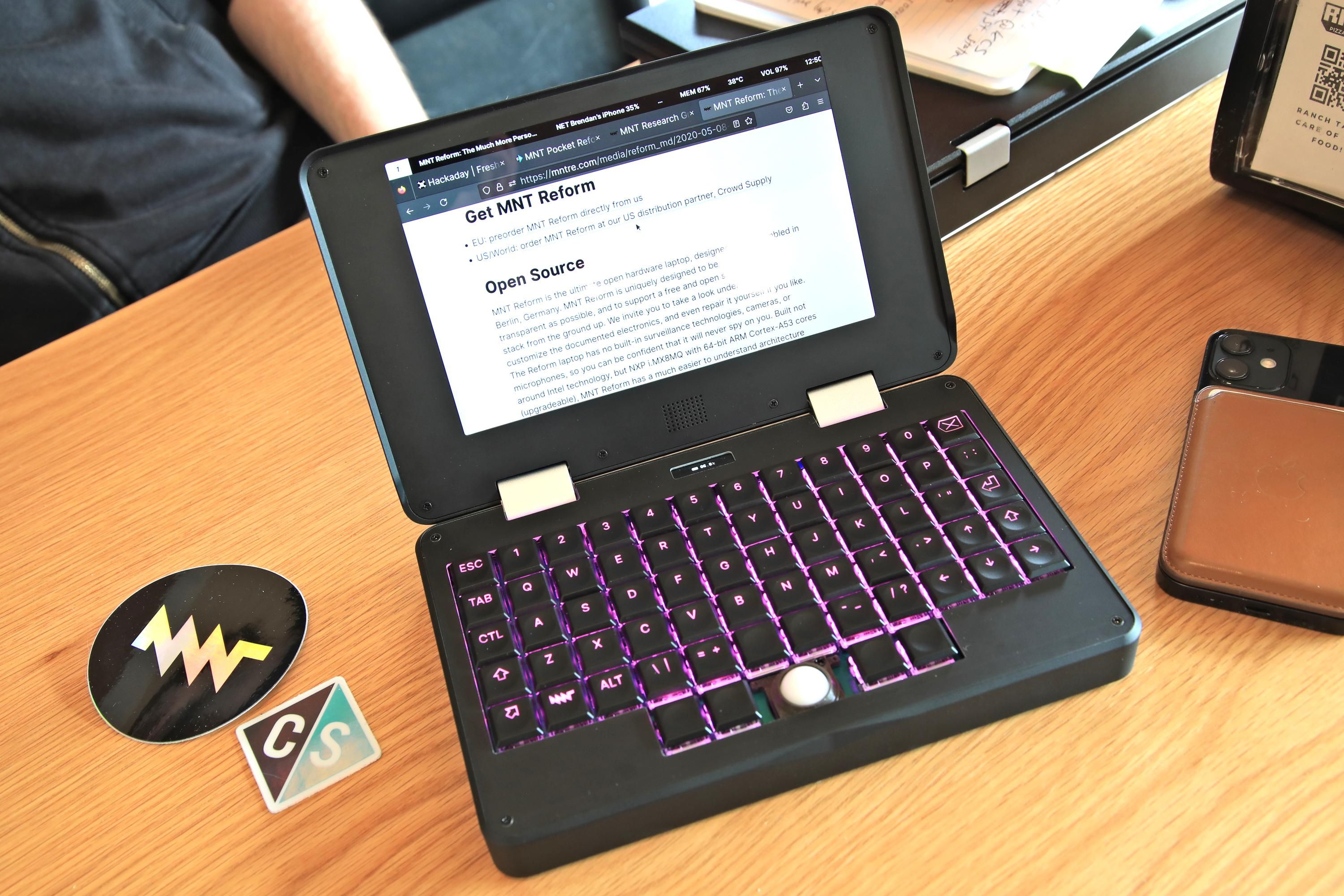 MNT's Pocket Reform modular mini laptop coming soon with ARM-based  processor options and a 7-inch display -  News