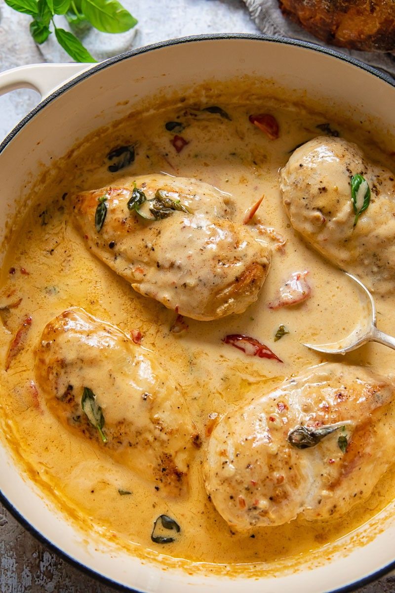 Southern Smothered Chicken - Pink Owl Kitchen