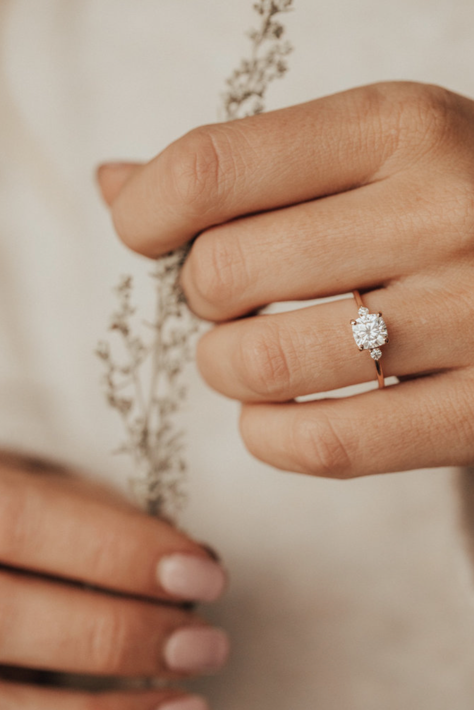 16 Square Wedding Rings We Love, Princess Diamond Engagement