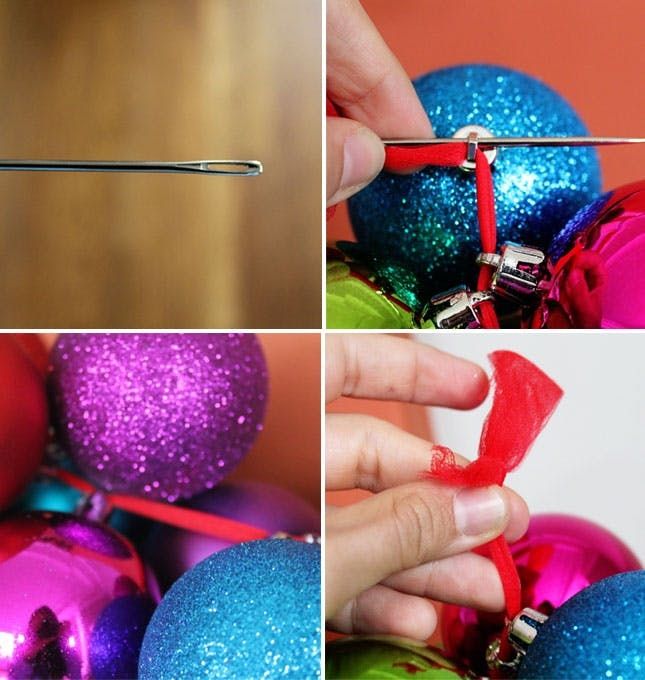 diy christmas ornament garland