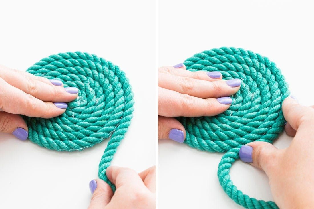 How to Make Beautiful No-Sew Rope Bowls - Brit + Co