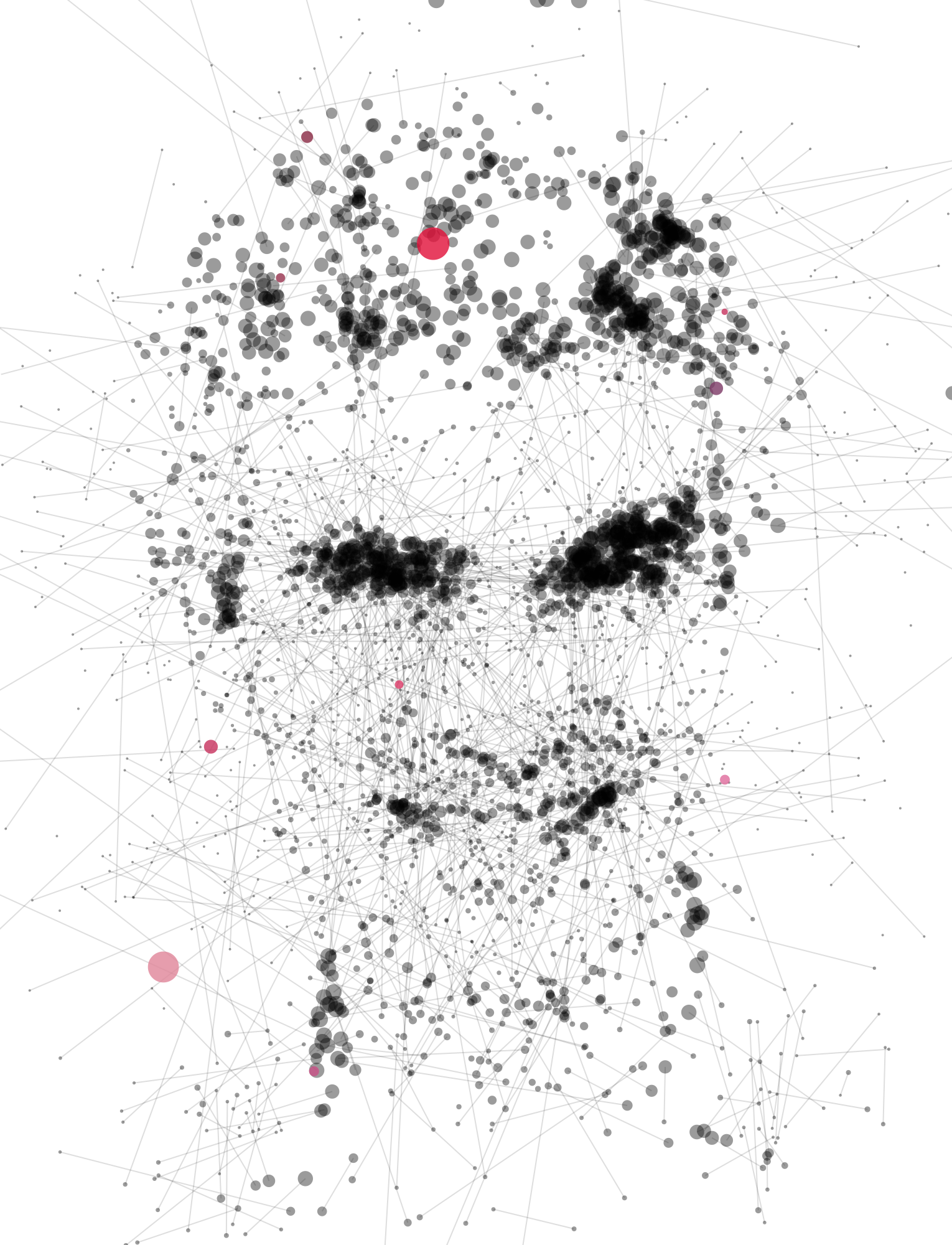 Illustration of Yoshua Bengio made of dots and lines.