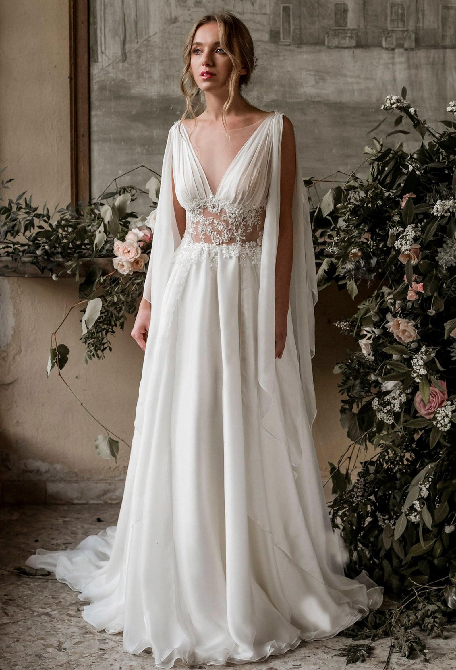 Grecian Style Wedding Dresses Greek Inspired Gown Ideas Brit Co