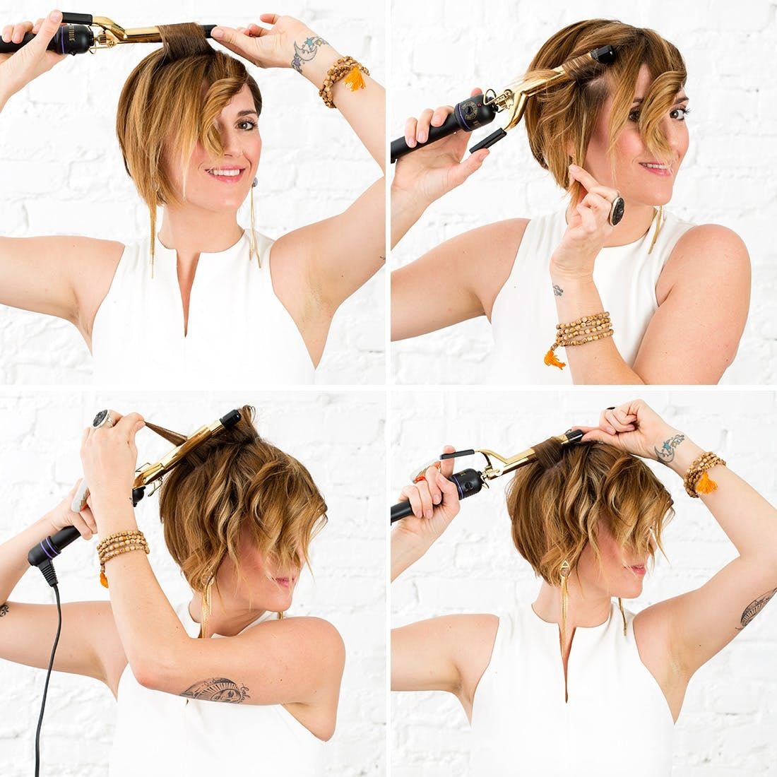 Curling iron styles for hotsell short hair