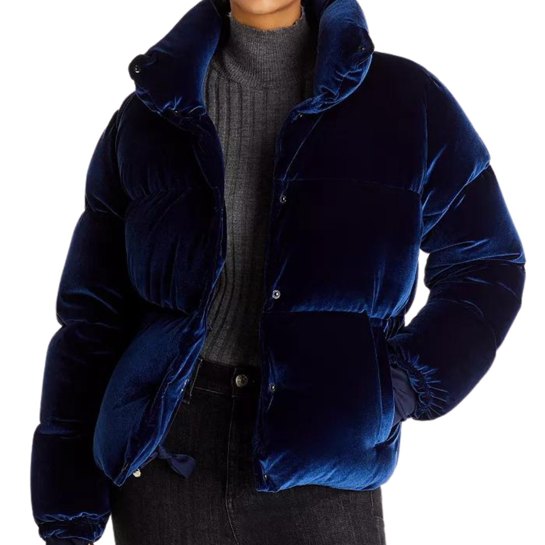 Sam velvet hot sale puffer jacket