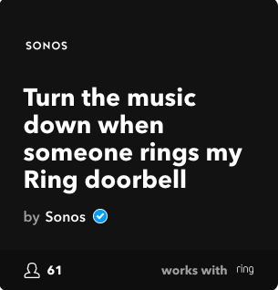 Doorbell ring best sale through sonos