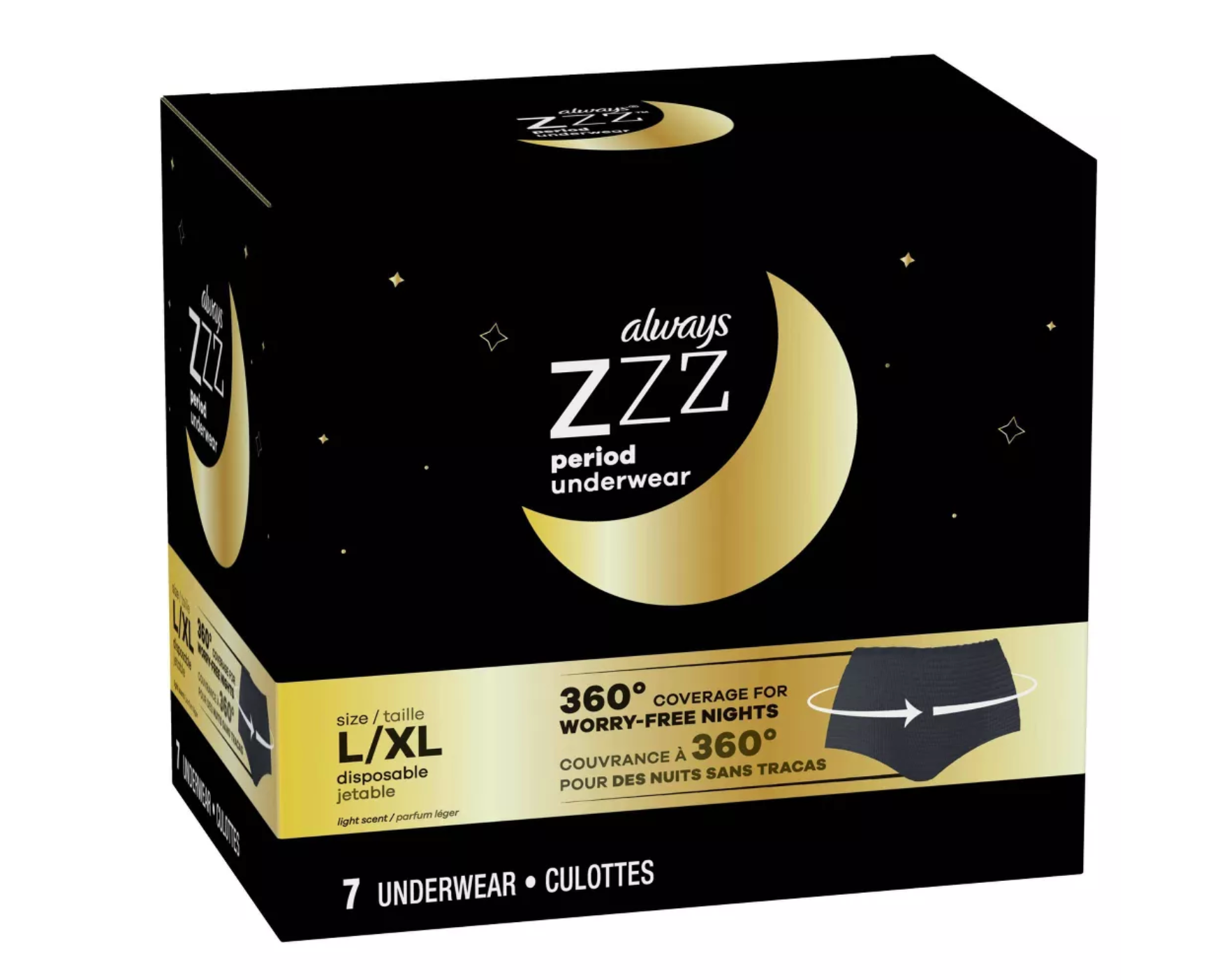 Always ZZZ Disposable Overnight Period Underwear 7-pack • Price »