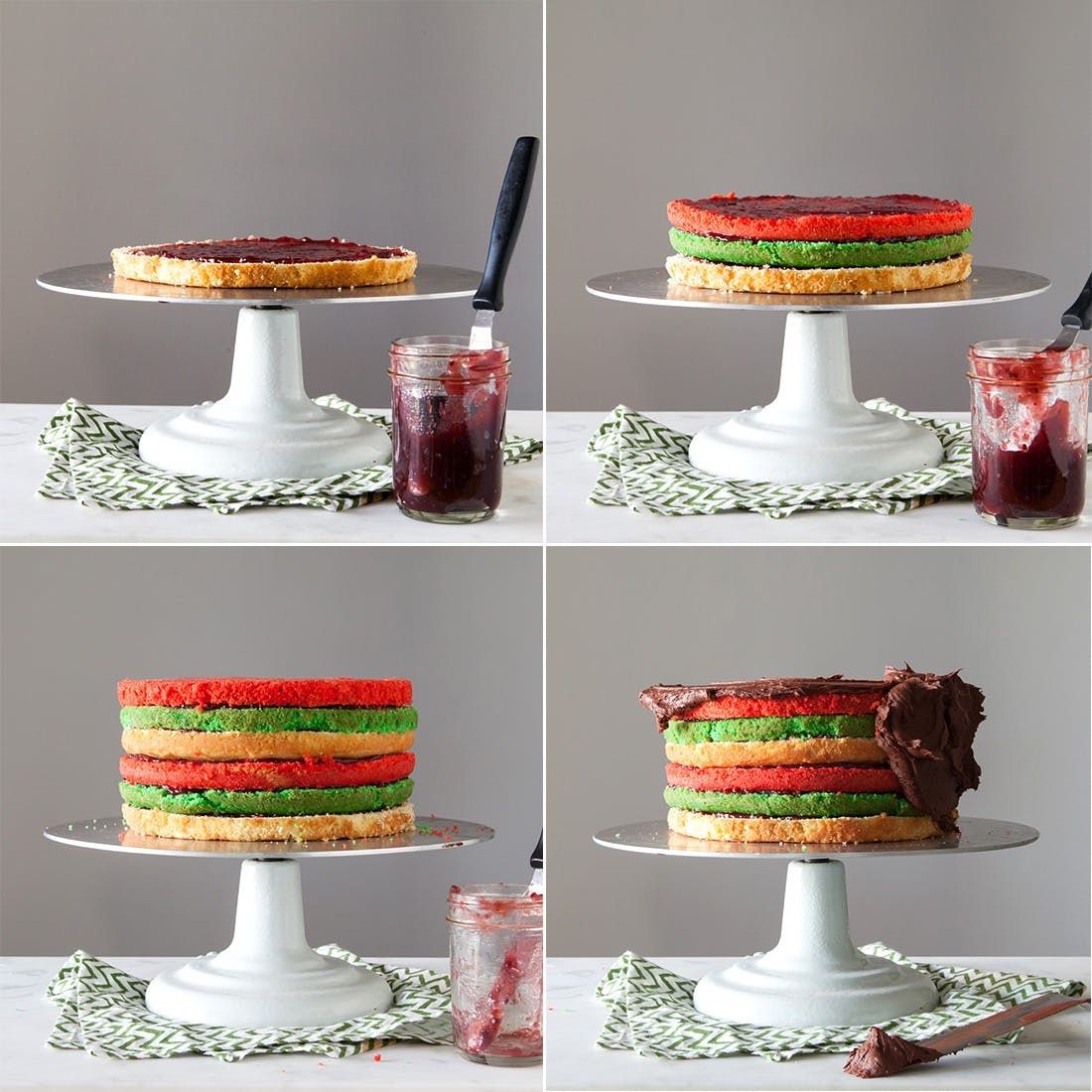 Tricolour Cake recipe by Kavita Munot at BetterButter