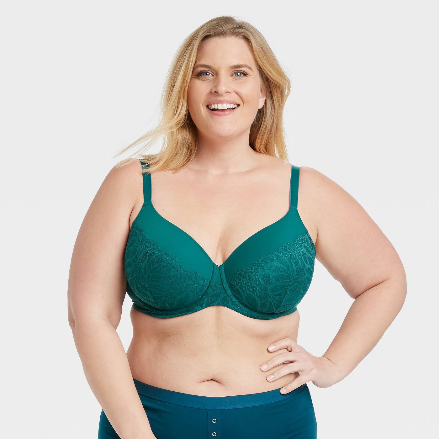 Green Plus Size Bras, Bras For Big Busts
