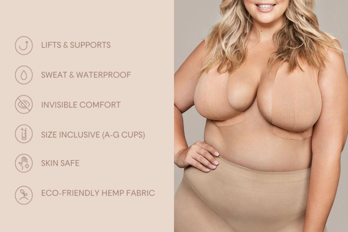 Get the stylish, sustainable breast support you deserve with Shape Tape -  Upworthy