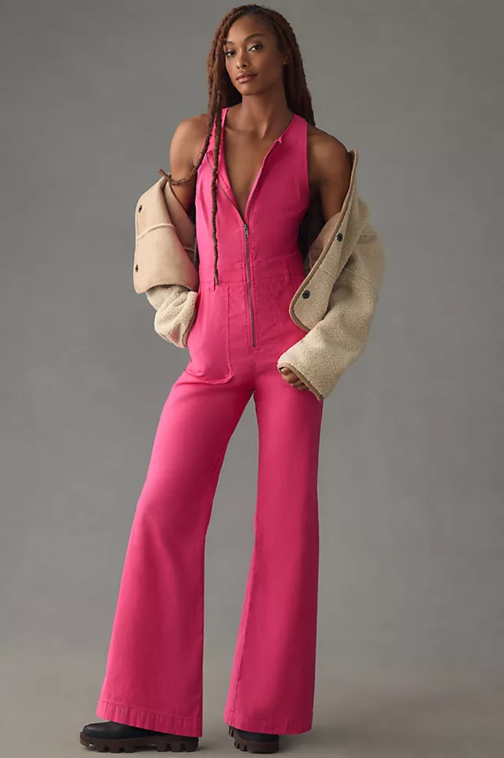 Barbie Pink Mineral Washed Utility Jumpsuit – Confetti Boutique