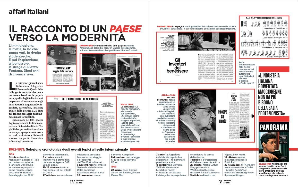 Panorama sessant anni di grande giornalismo per lettori esigenti