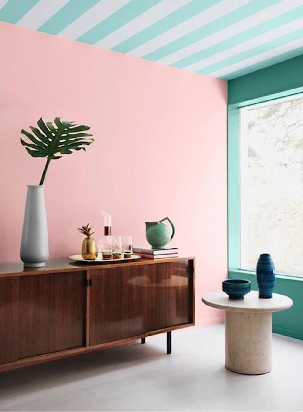 10 Rooms That Flawlessly Rock the Pink + Mint Color Trend - Brit + Co