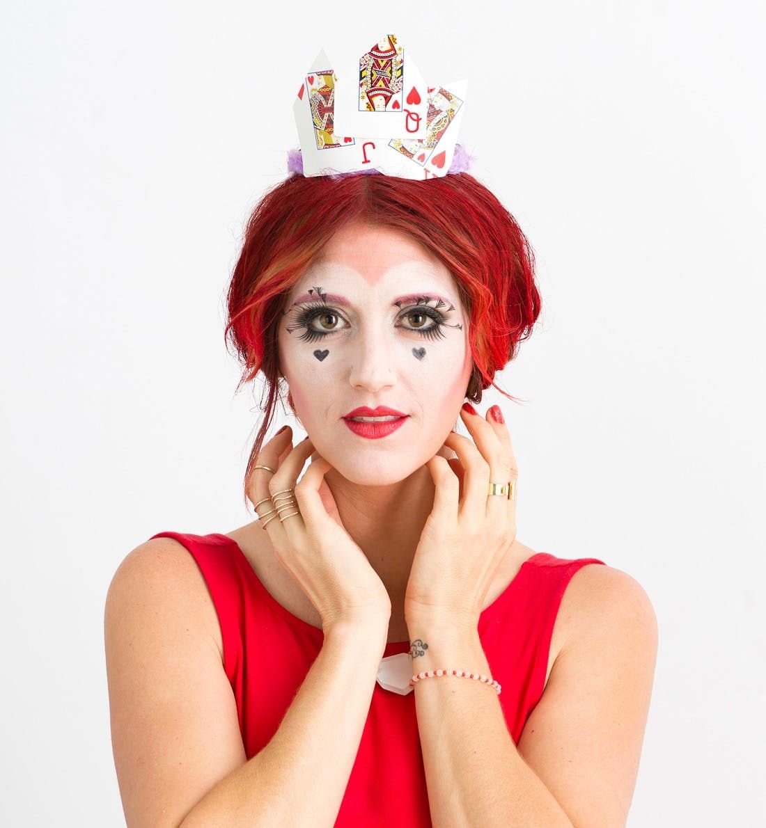 DIY Queen of Hearts Makeup and Costume - Brit + Co