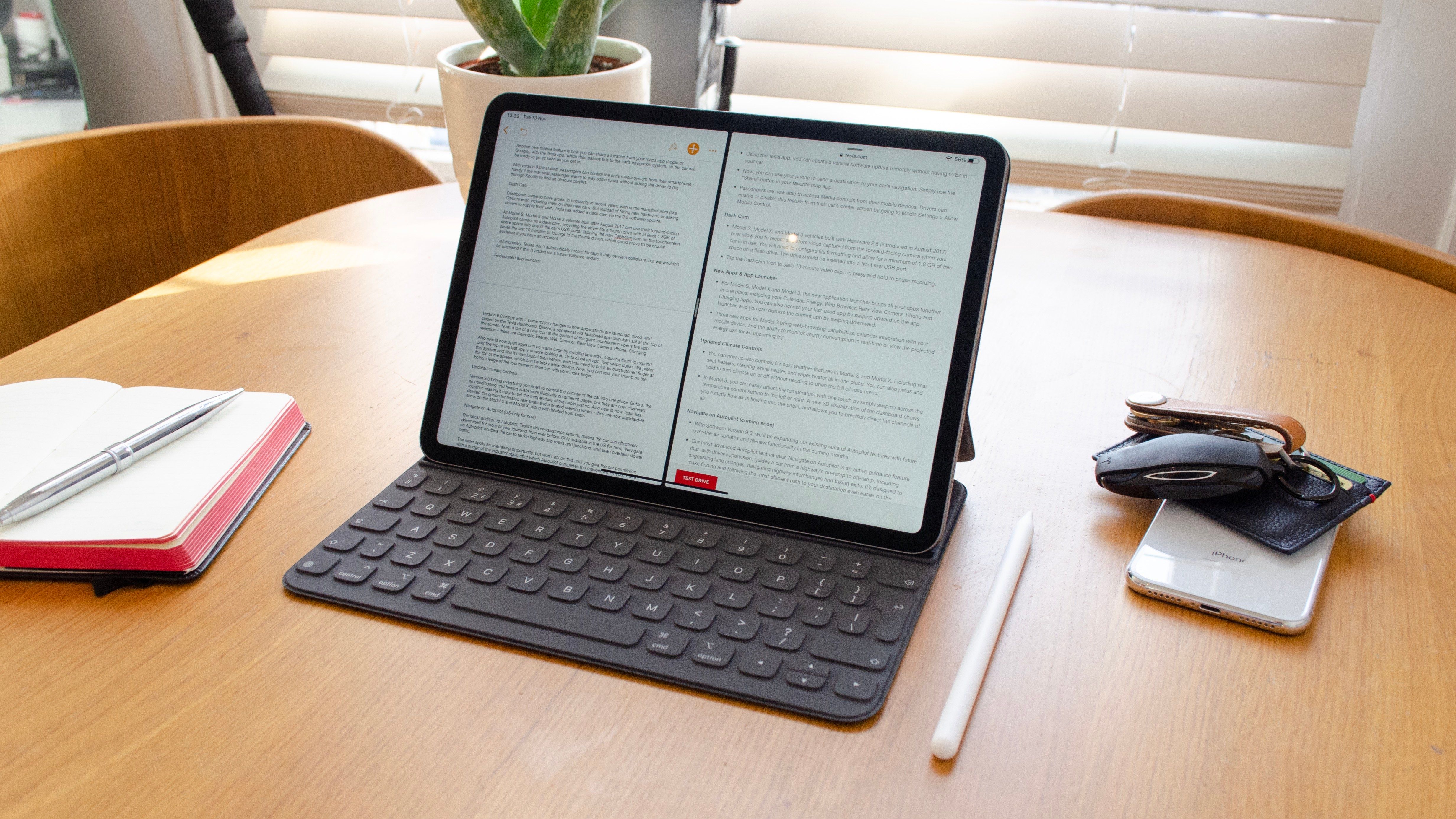 iPad Pro with Apple Pencil and keyboard: A laptop