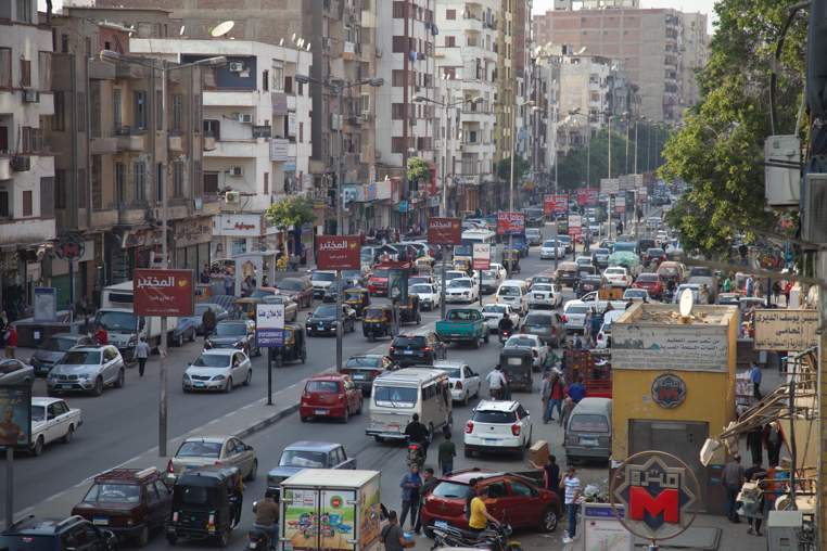 An image of a busy street in Shubra