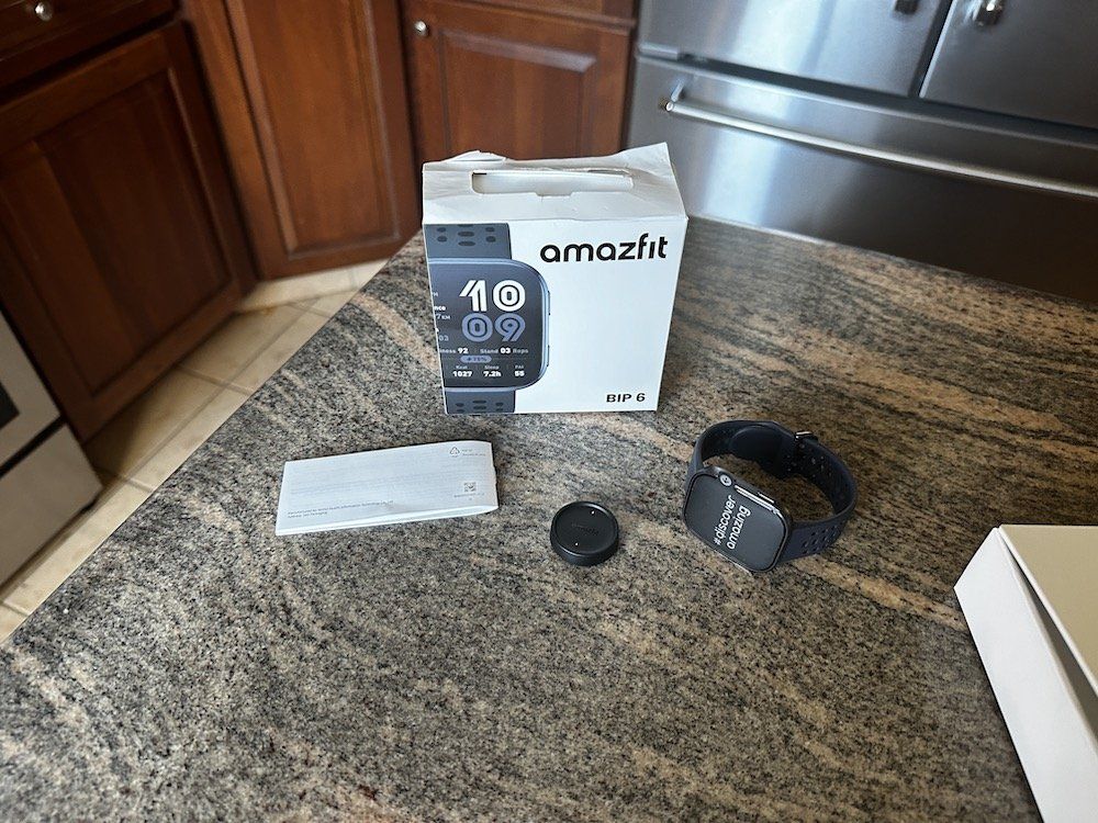 photo of Amazfit Bip 6 unboxed