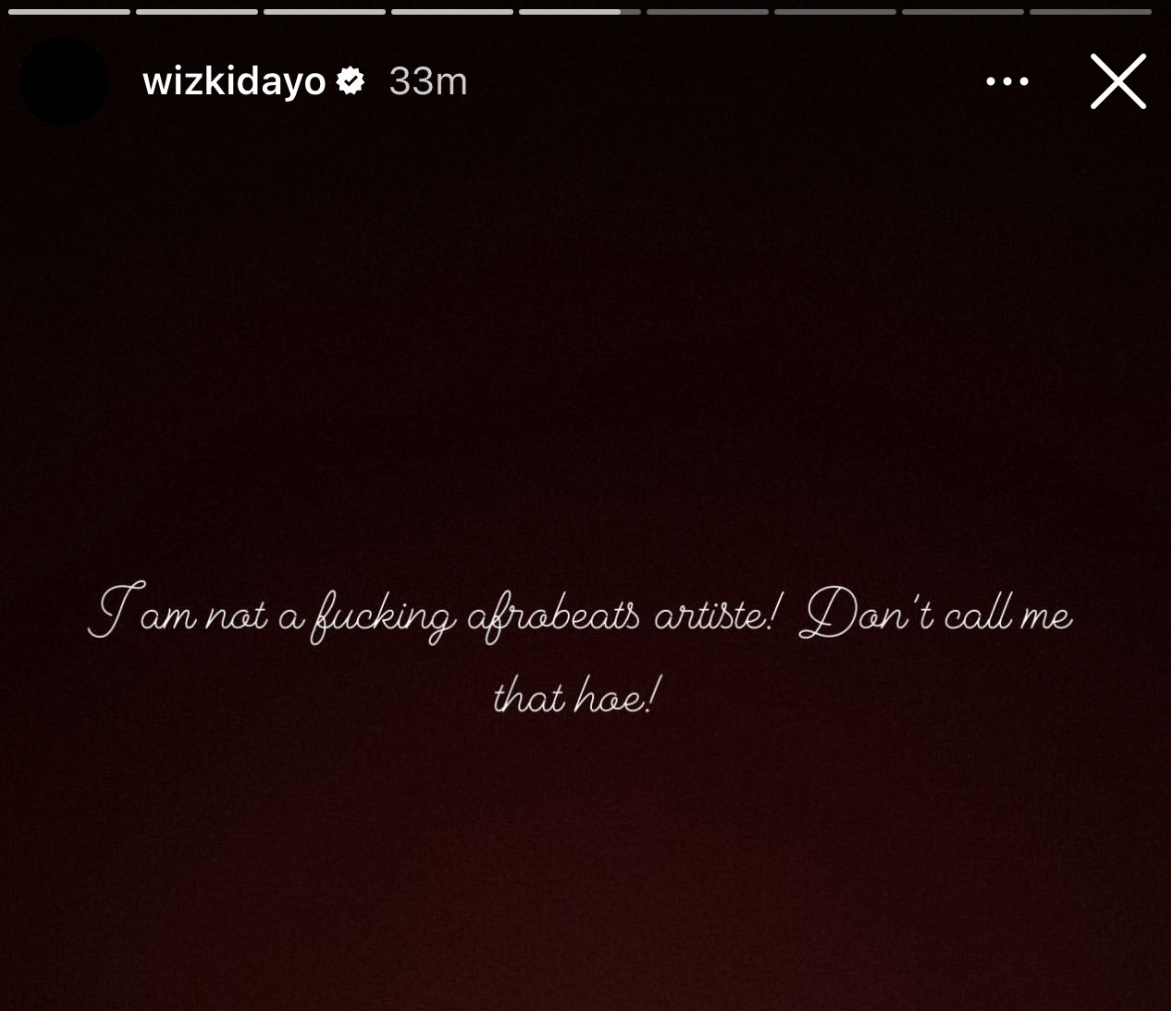 wizkid afrobeats instagram stories