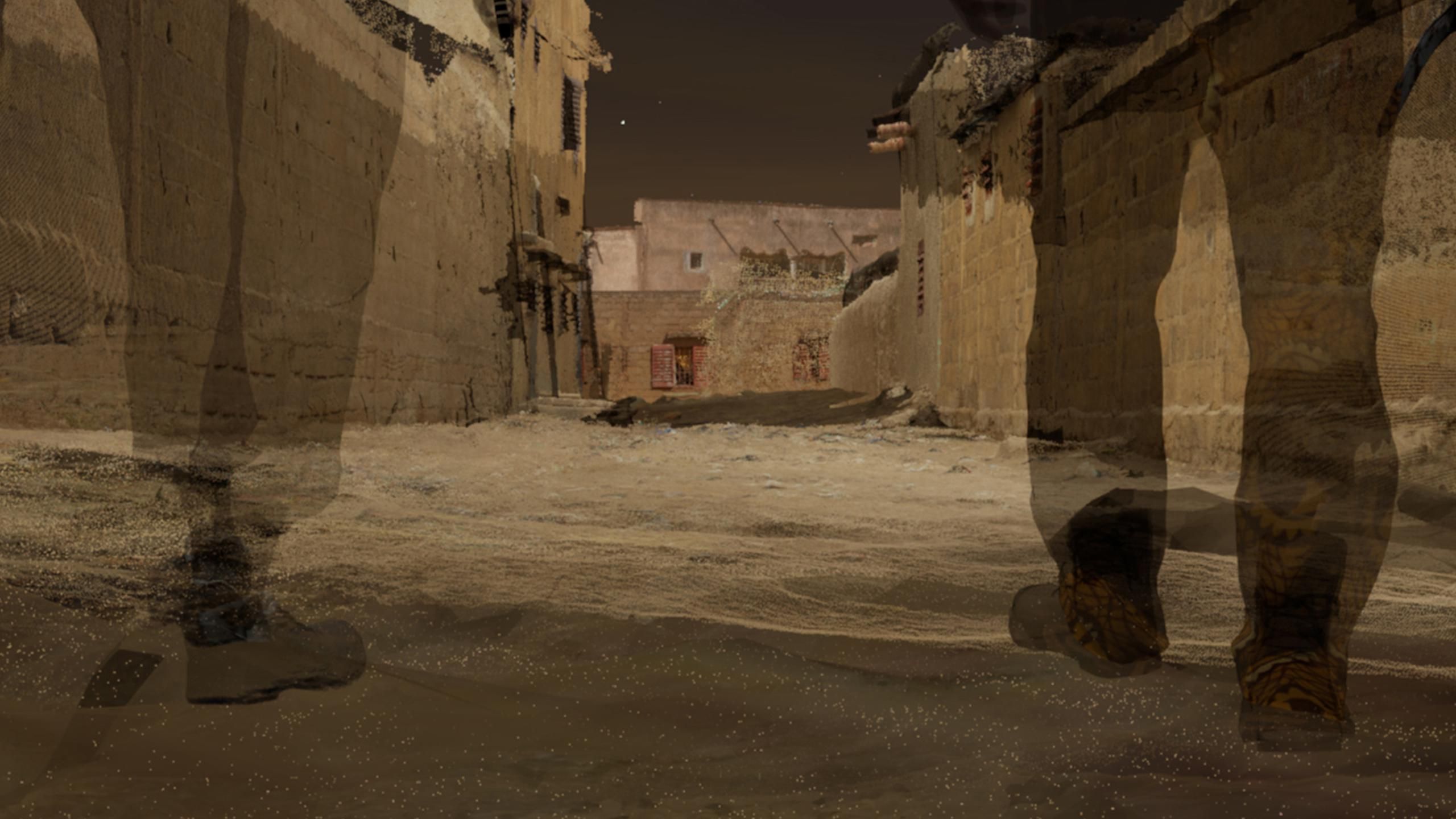 A still from the short film, $75,000