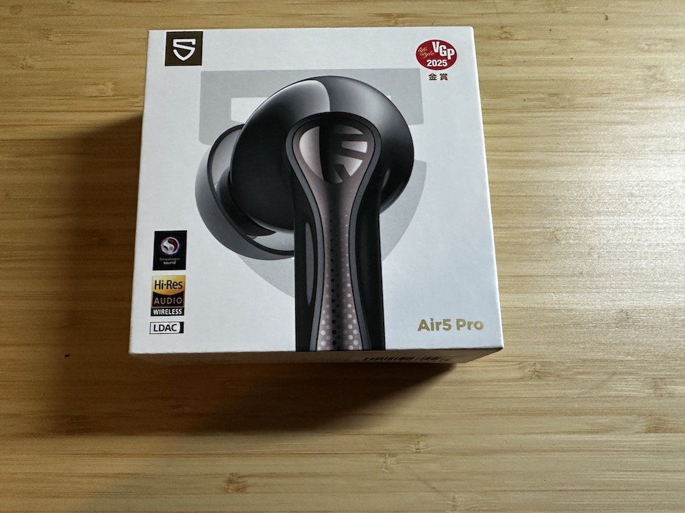 SOUNDPEATS Air5 Pro+ワイヤレスイヤホン ブラック AI適応型ノイキャンでブランド史上最高水準の消音性能！ SOUNDPEATS