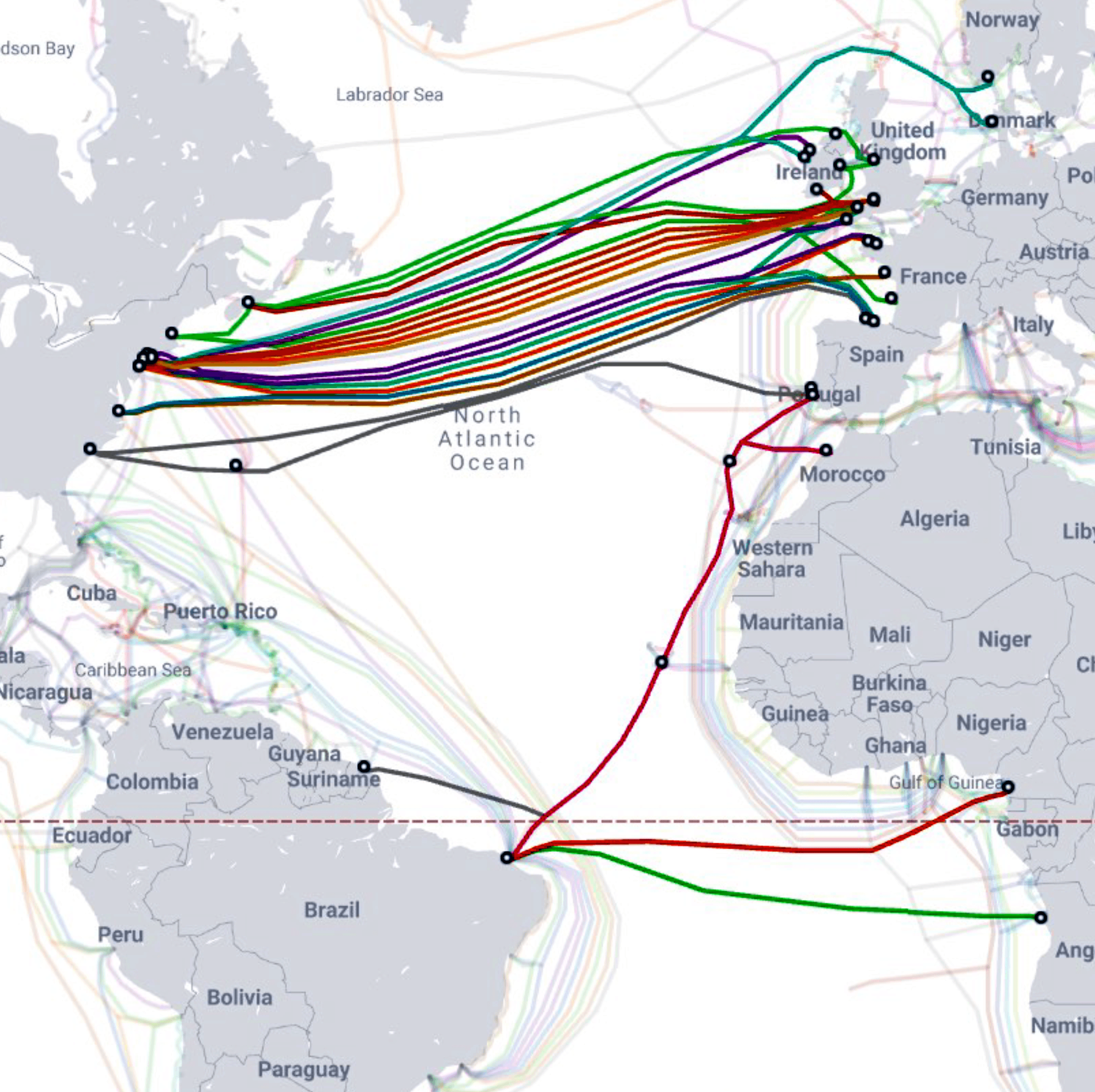 Map Of The Internet Cables