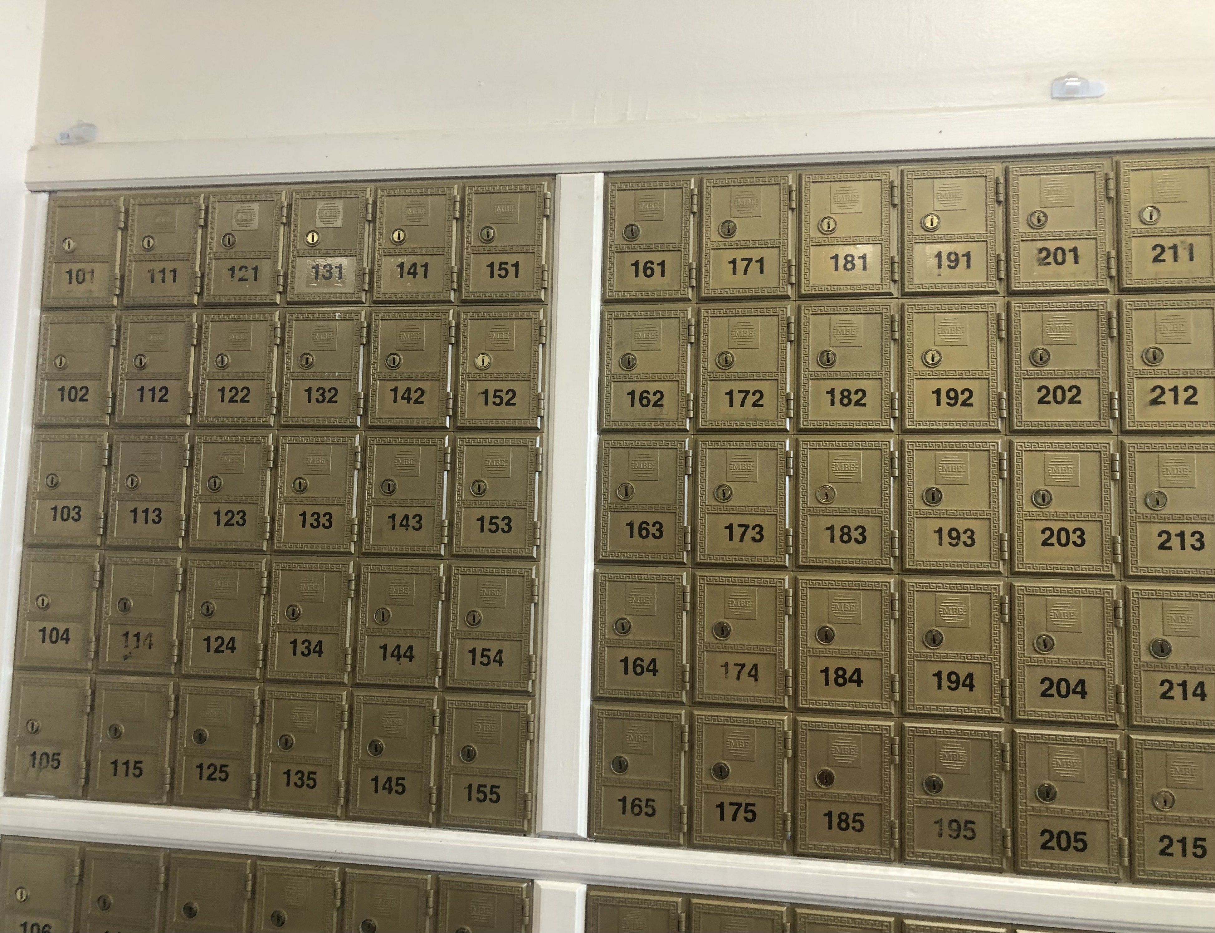 PO boxes