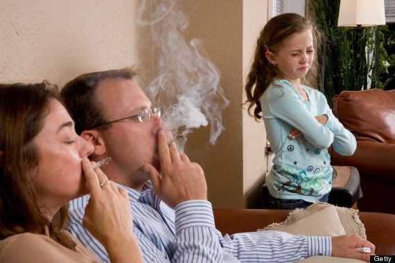 smoking around child