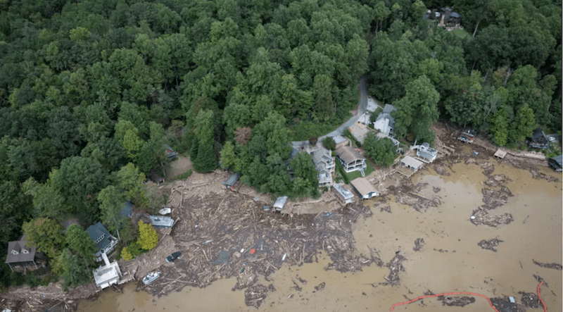 Helene damage in North Carolina