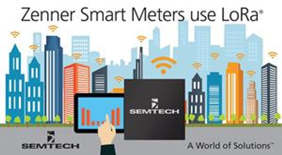 Semtech LoRa® Wireless RF Platform Used in Zenner Smart Measuring Solutions for the Internet of Things