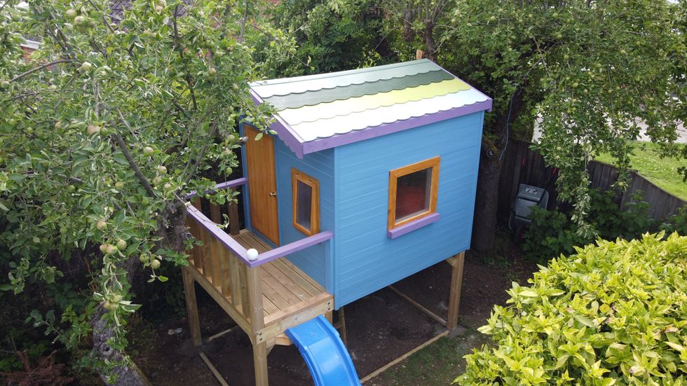 Dad Builds Life-Sized Replica Of Dolls' Treehouse For His Kids—And Is Now Renting It Out On Airbnb