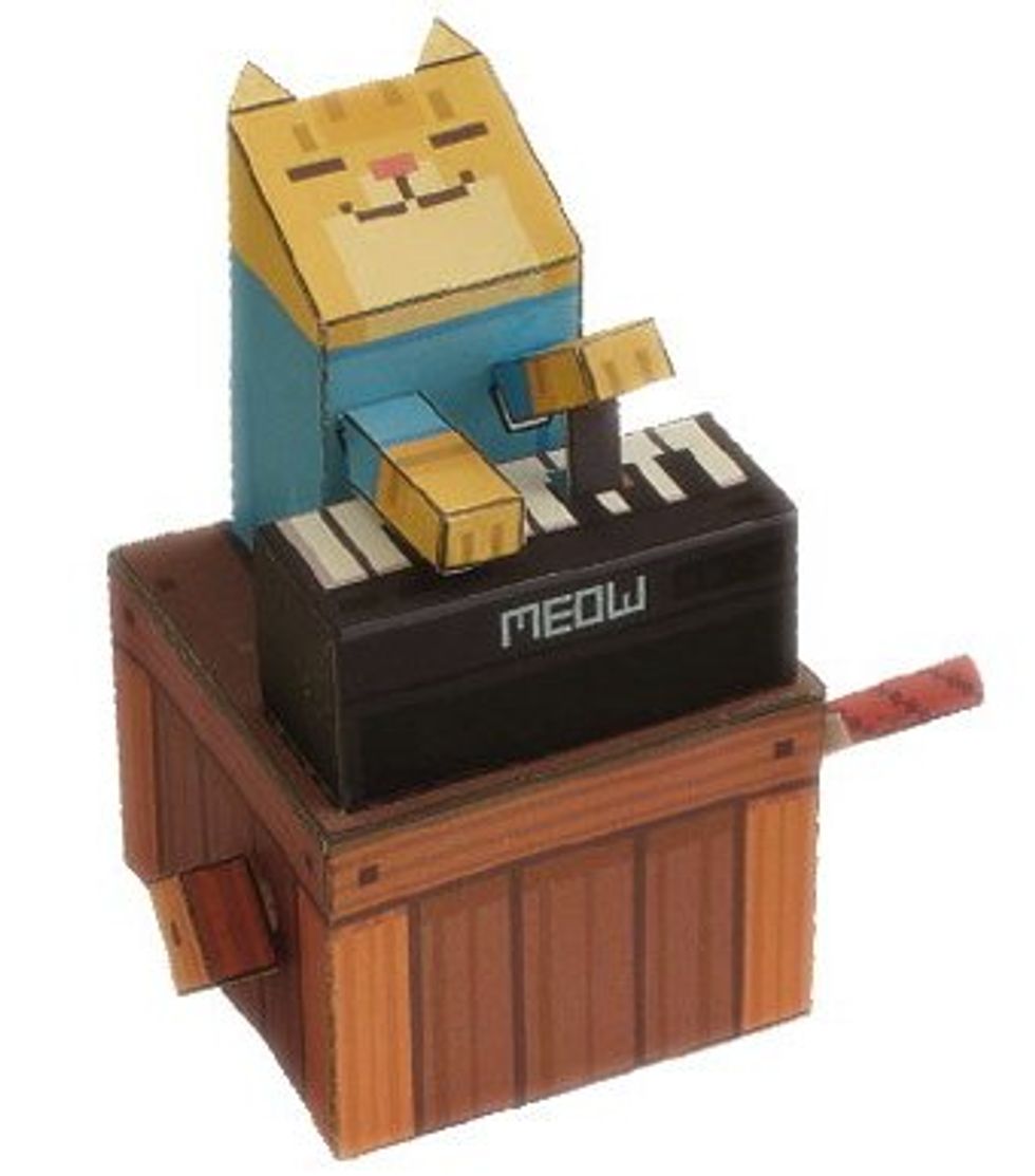 Papercraft Keyboard Cat