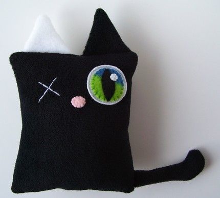 handmade stuffed cat