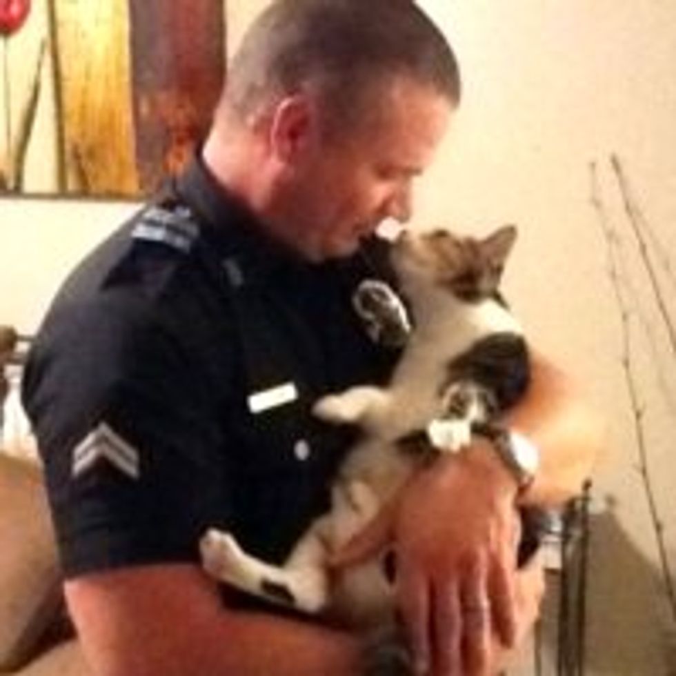 Police Officer & His Beloved Rescue Cats