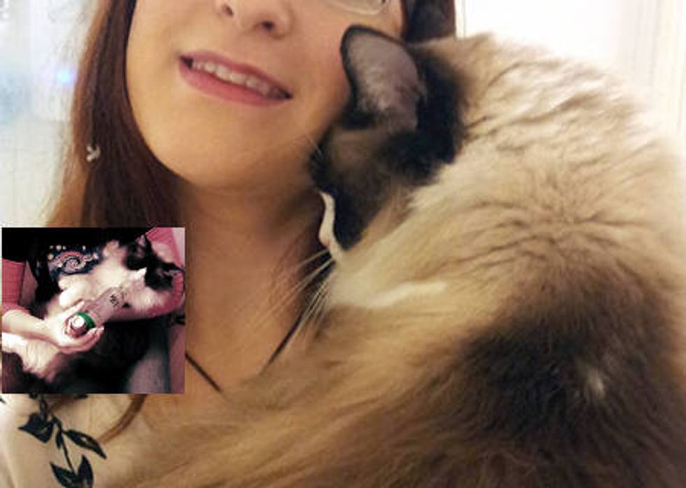 Asthma Doesn't Stop Couple From Adopting Mojo The Cat