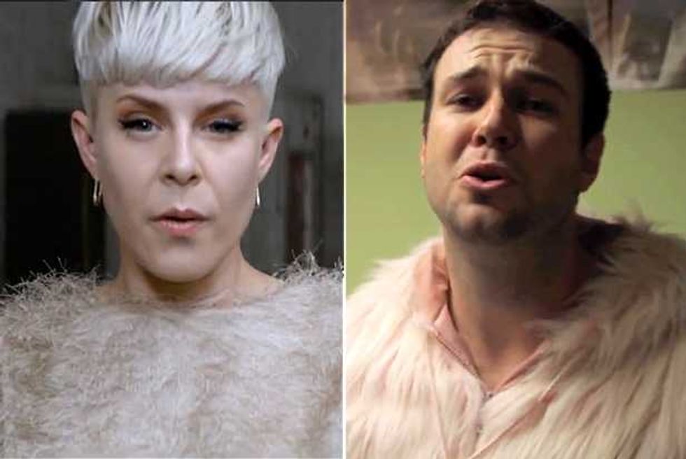 Taran Killam Auditions For The Role Of Robyn With "Call Your Girlfriend" Video