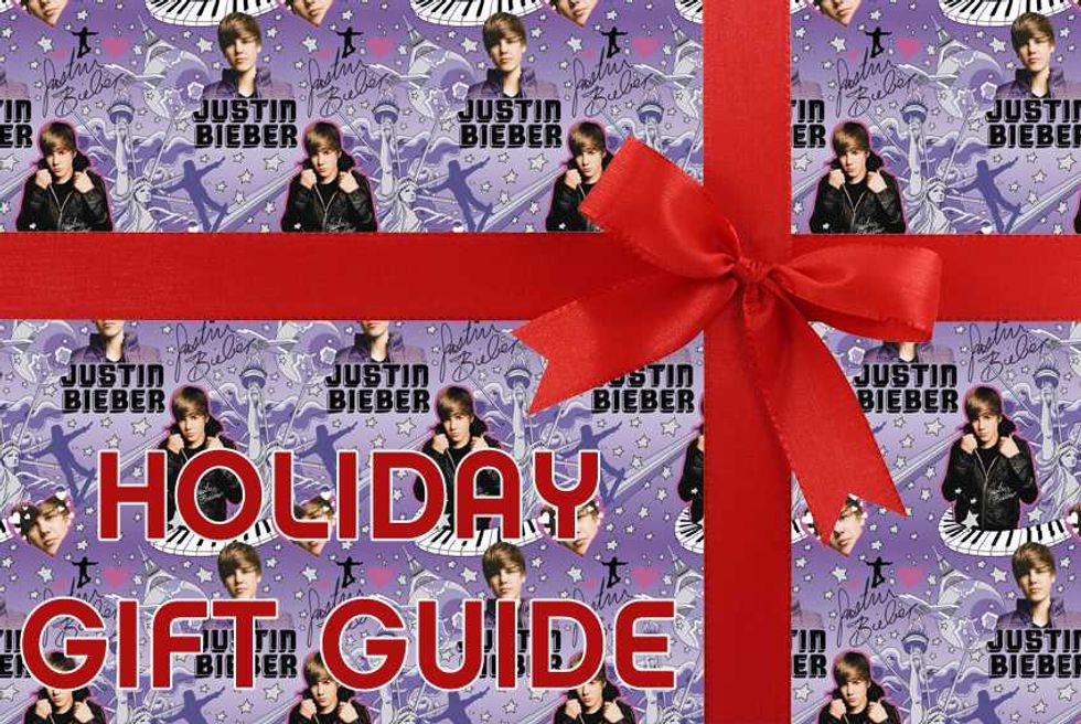 Holiday Gift Guide 2012 - Justin Bieber wrapping paper