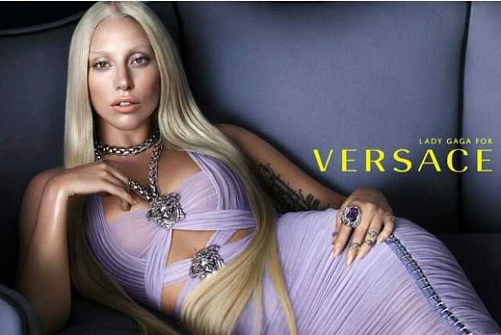 Lady Gaga Channels Donatella As The New Face Of Versace