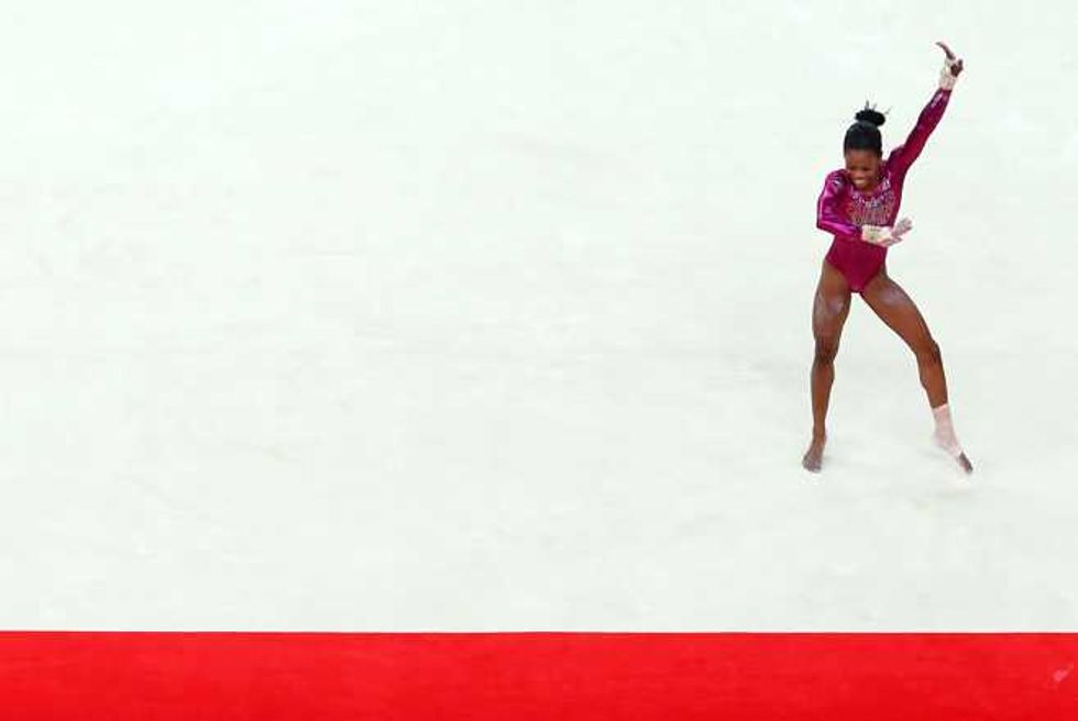 U.S. Gymnast Gabby Douglas Wins Gold, Gets Congratulated by Beyonce