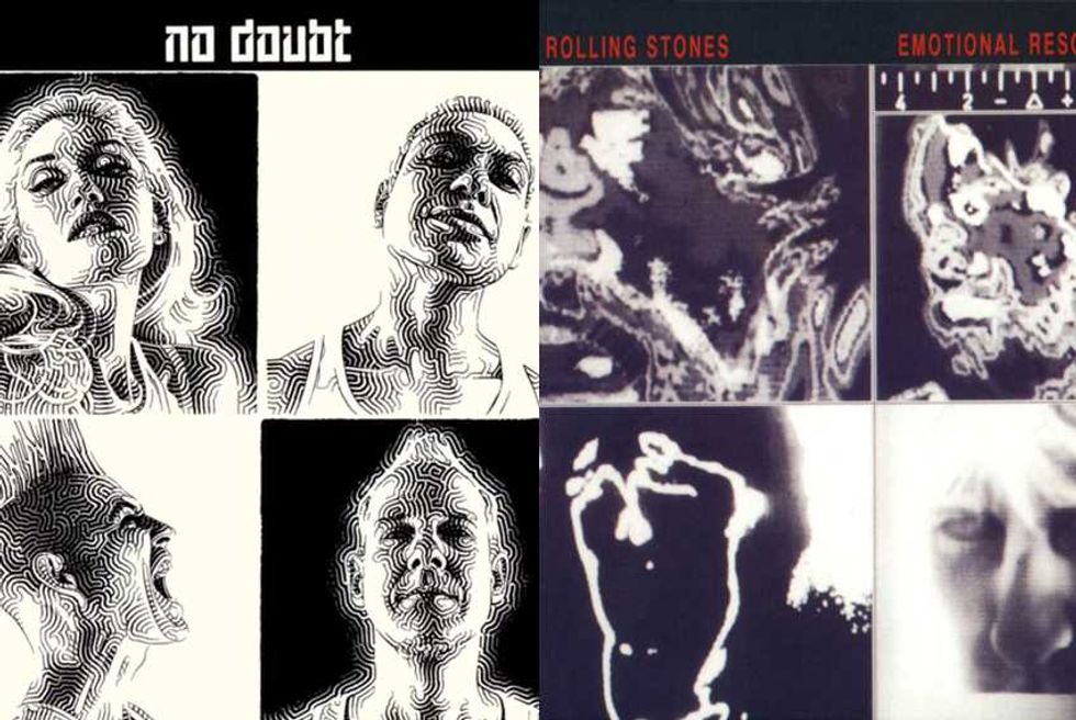 Cover Art Cop: No Doubt's "Push and Shove" vs. The Rolling Stones' "Emotional Rescue"