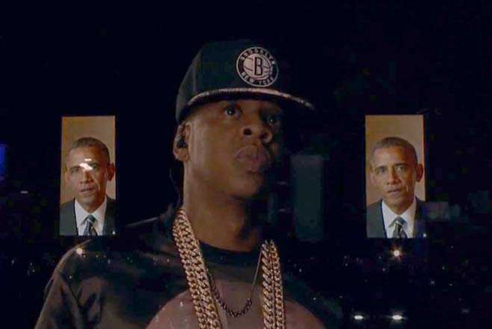 Jay-Z Reminds Us That He's Friends with Barack Obama