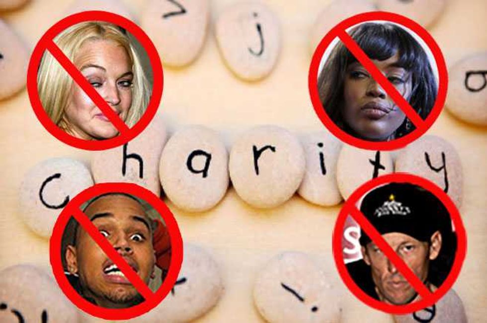 From A List To Shit List—The Charity World’s Celebrities Non Gratae