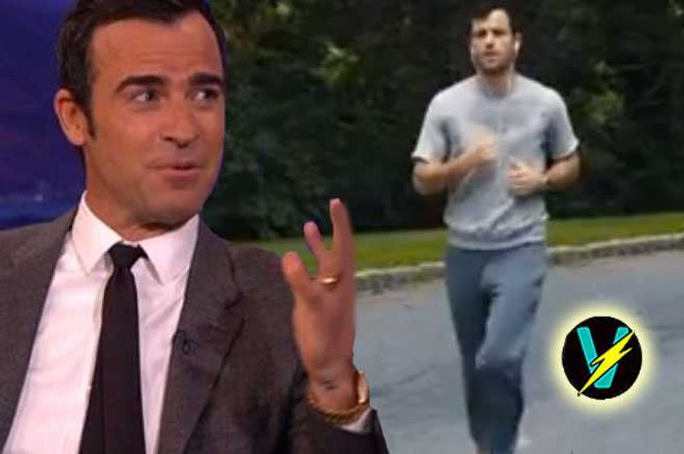 Conan O'Brien Congratulates Justin Theroux On His Huge Penis