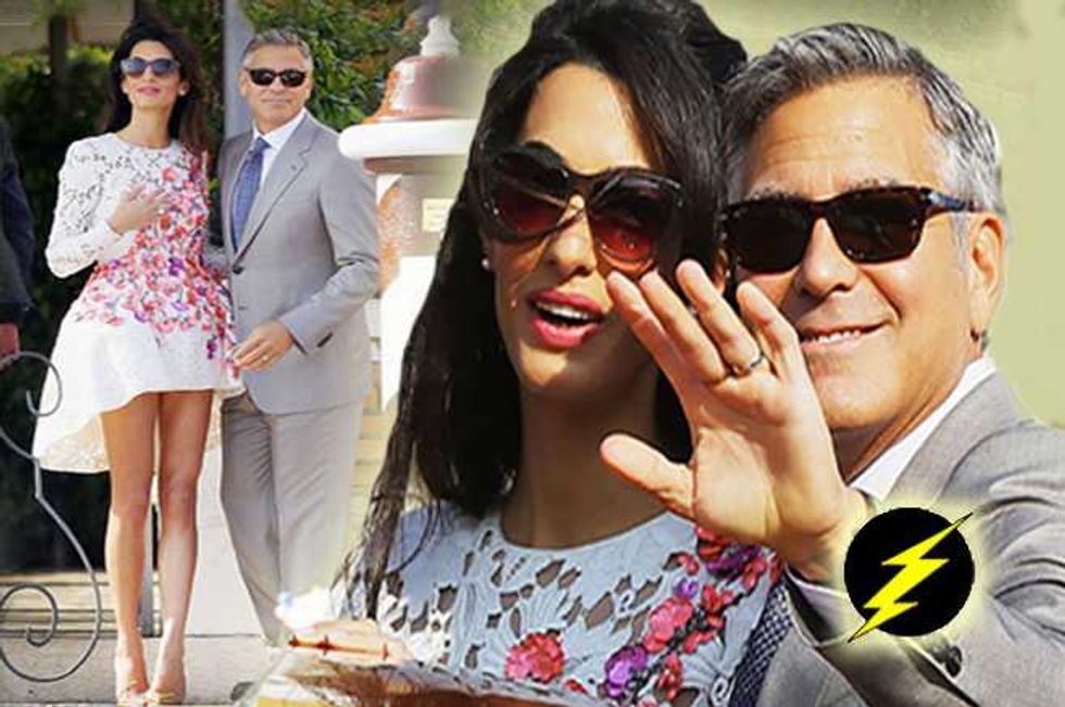 President Clooney Countdown Starts! George Steps Out With New Wife Amal