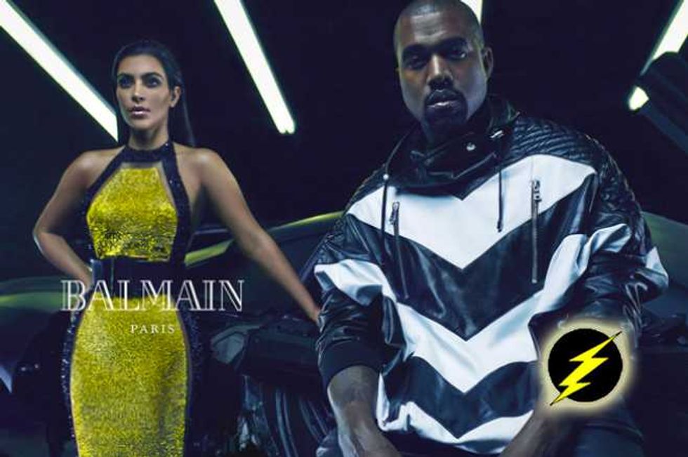 Kim Kardashian And Kanye West Are The New Face Of Balmain