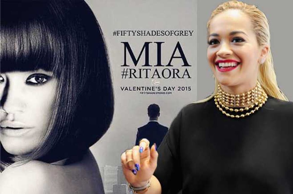 Rita Ora Totally Unrecognizable In New Fifty Shades of Grey Poster