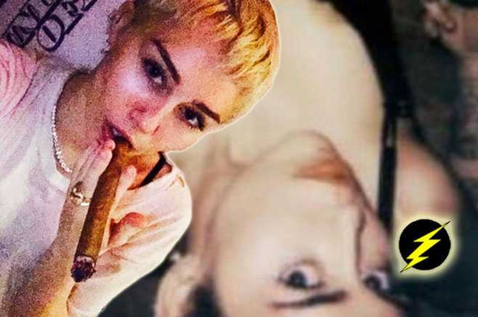 Miley Gets Nekkid! Cyrus Shares NSFW Nude Photos From Bangerz Tour