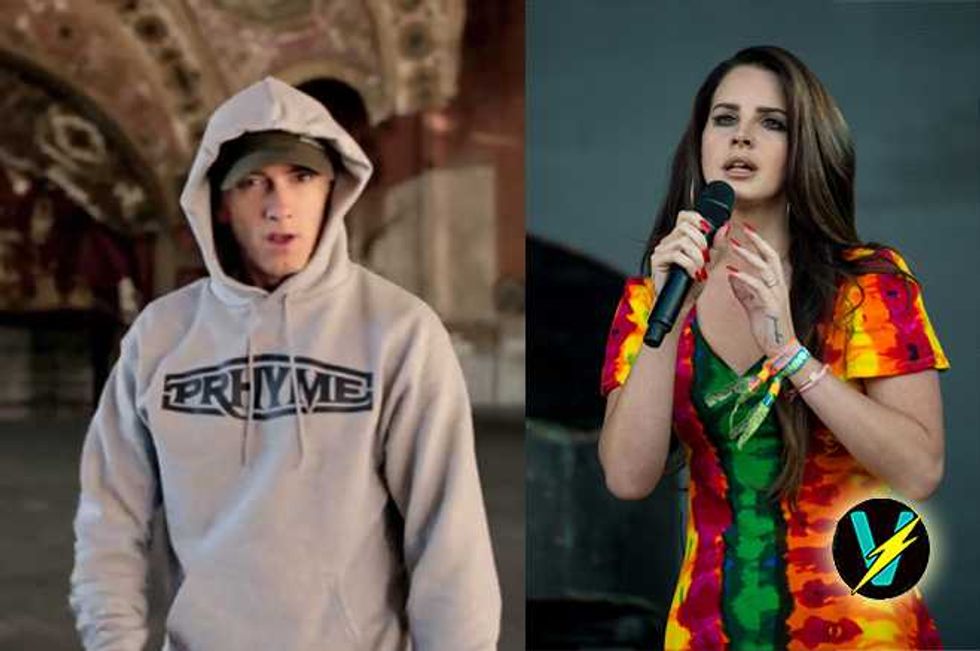 Eminem Raps About 'Punching Lana Del Rey In the Face Like Ray Rice'