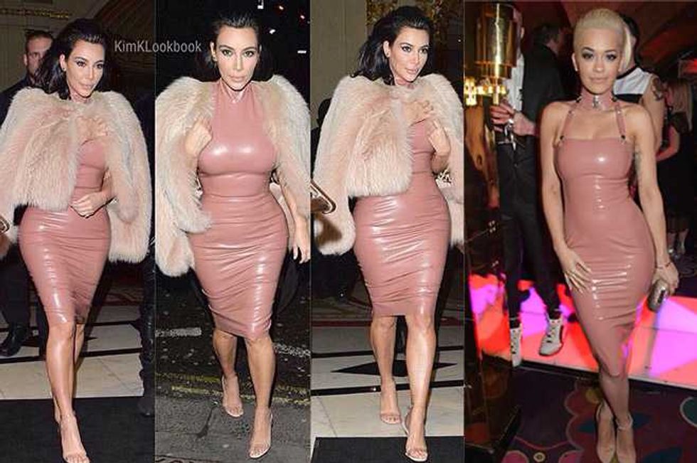 Kim Kardashian And Rita Ora Attend Party Dressed As Condoms!