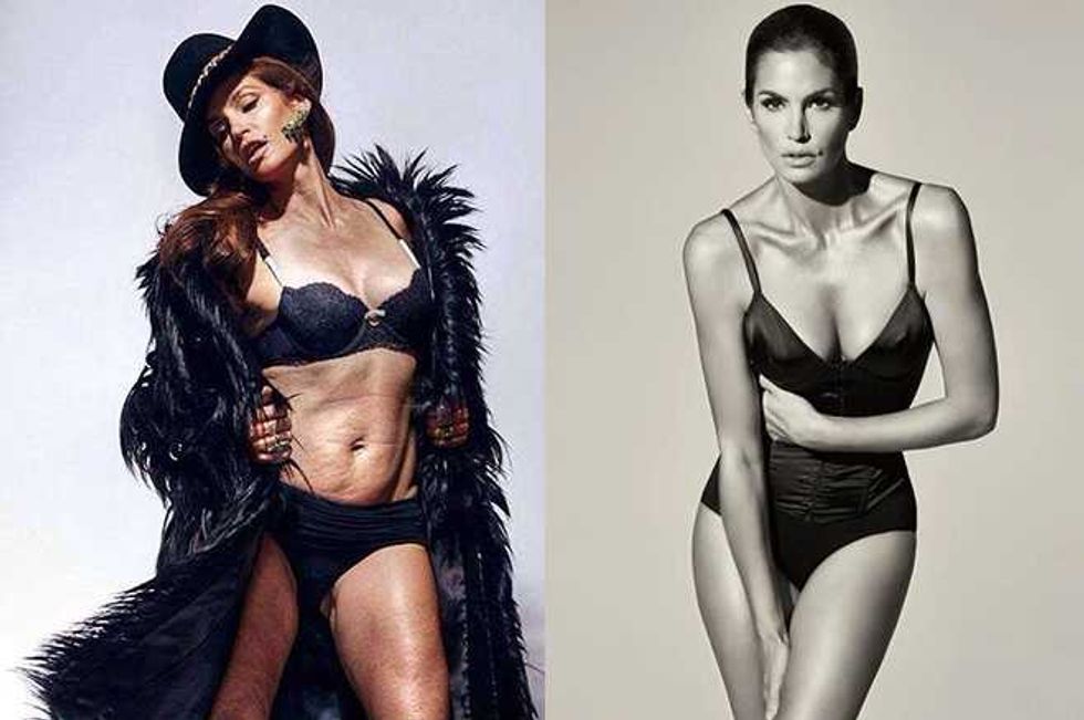 Cindy Crawford's Real Tummy—You're Welcome!