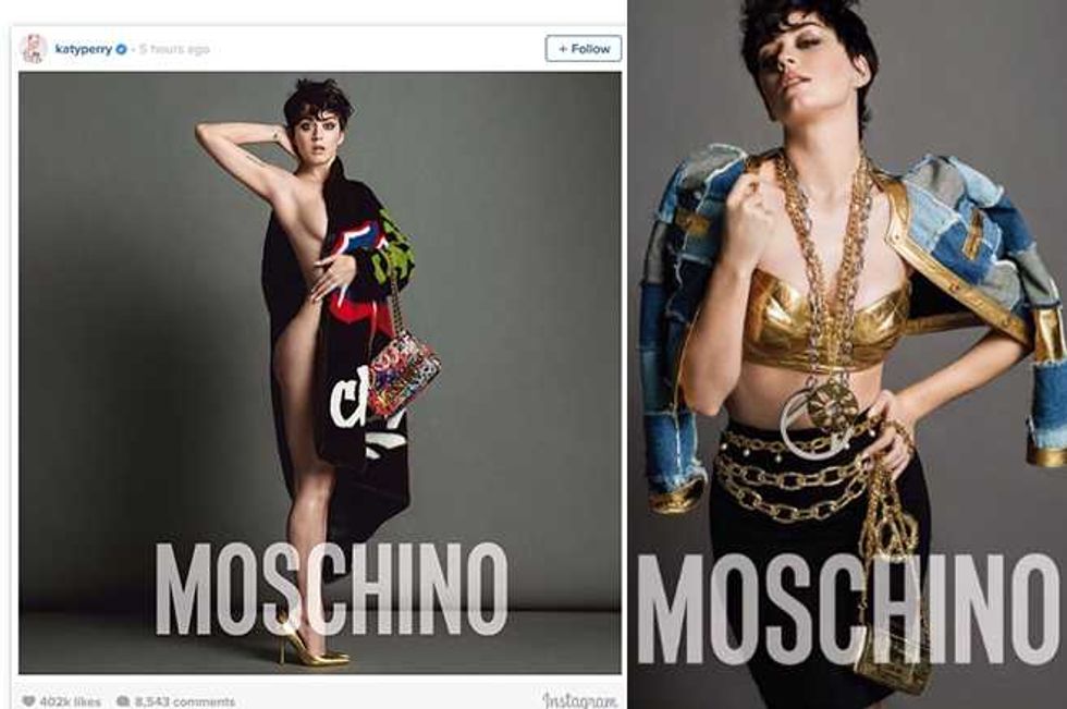 Katy Perry In Sexy Moschino Campaign—Look Away, T. Swift!